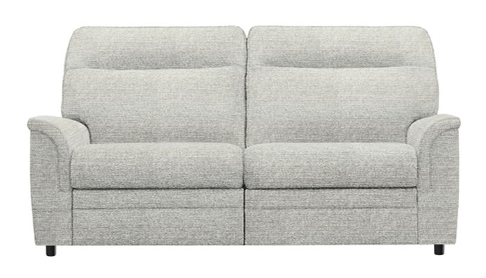 Parker Knoll Hudson Large 2 Seater Sofa in Caledonian Silver Fabric